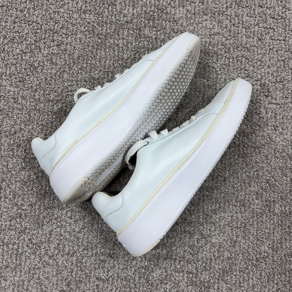 Cole Haan Shoes Womens 8 White GrandPro Leather Sneaker Lace Up Comfort Walking - Picture 5 of 11